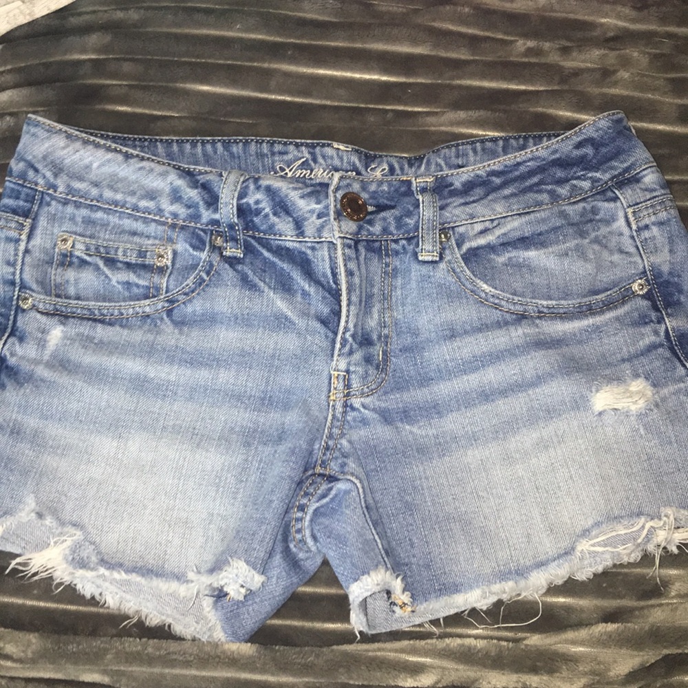 American Eagle Cutoff Distressed Denim Shorts 6